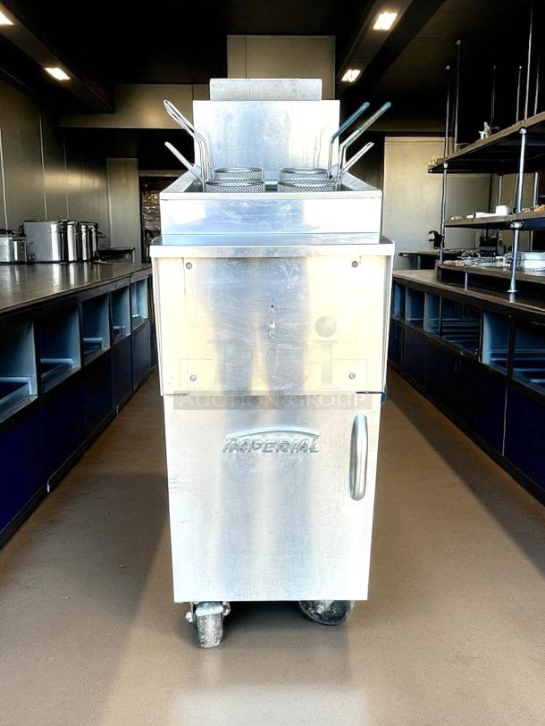 Imperial IPC-14 12 Gallon Stainless Steel Gas Pasta Cooker, excellent condition, fully tested, with visible branding.