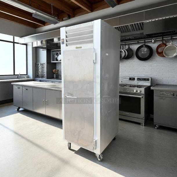 Traulsen G10010 30" G Series solid door reach-in refrigerator, right hinged, excellent condition, tested and working.