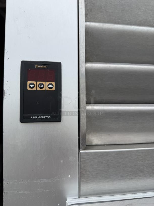 Traulsen G10010 30" G Series refrigerator, excellent condition, digital display, stainless steel, right-hinged door.