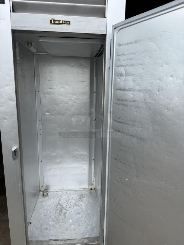 Traulsen G10010 30" G Series refrigerator, excellent condition, right-hinged solid door, tested, working, interior view.