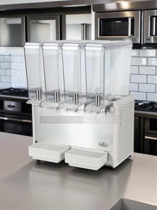 Awesome Condition – Crathco CS-4E-2/3D-16 – 4 Bowl Cold Beverage Dispenser – 120V – Fully Tested & Working! - Item #1204899