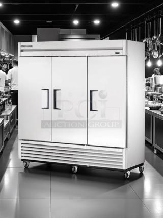 Excellent Condition – True T-72F-HC – 3-Door Commercial Freezer – 115V – Fully Tested & Working! - Item #1204905