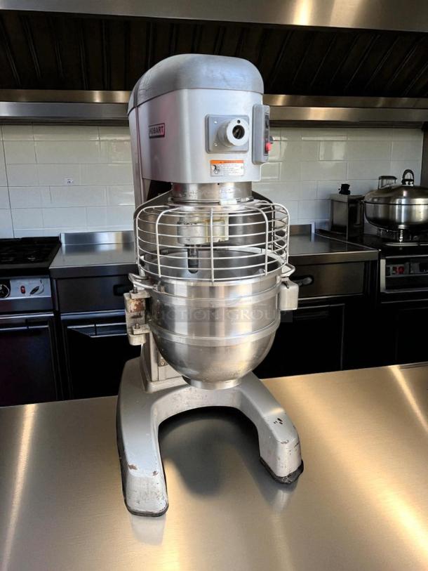 Hobart HL662-1 Legacy+ 60 qt planetary mixer, floor model, 2.7 hp, tested and working, visible brand label and controls.