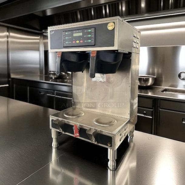 Curtis G4GEMT10A1000 Automatic Twin Satellite Coffee Brewer, 1.5 gal capacity, excellent condition, 220v/1ph, fully tested.