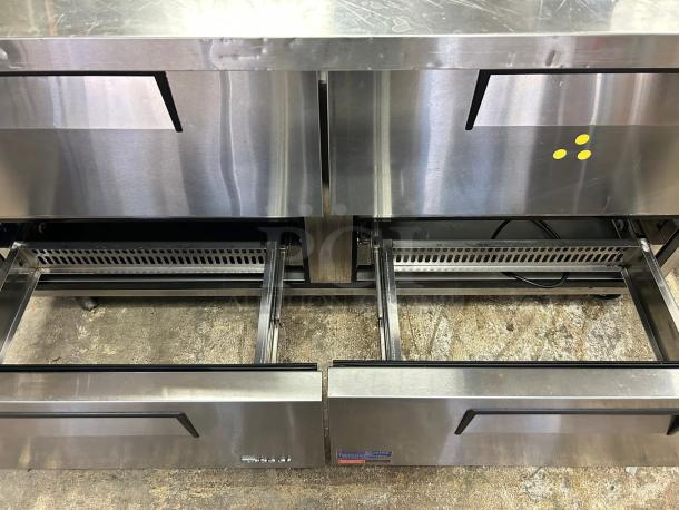 Turbo Air TST-60SD-24-D4-N sandwich/salad prep table, 60" stainless steel, refrigerated base, fully tested, excellent condition.