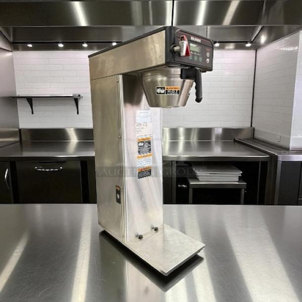 BUNN® 36600.0005 ICB-DV Infusion Series Automatic Coffee Brewer in stainless steel, tested and working condition.