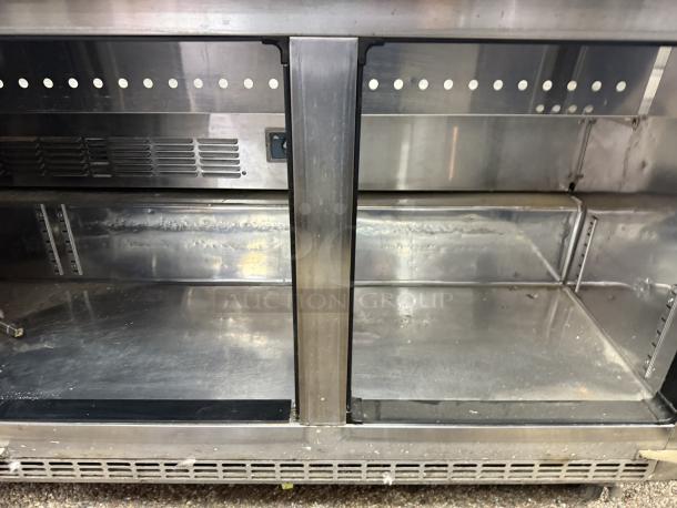 Everest Refrigeration EPBNR3 prep table with refrigerated base, 71 1/8", excellent condition, tested, 115v.