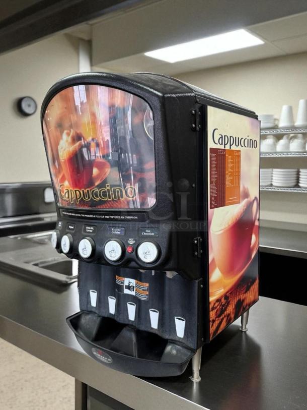 Grindmaster PIC5 5-flavor dispenser for sale. Good condition, includes five 5 lb hoppers, 120v, tested and working.