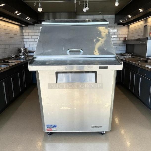 Turbo Air MST-28-N M3 Series 28" stainless steel refrigerated sandwich prep table, excellent condition, fully tested.