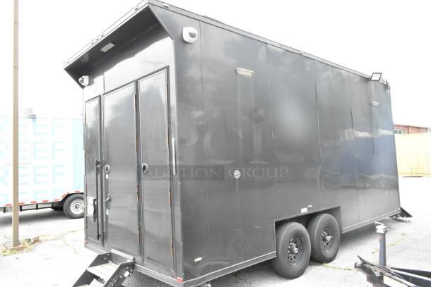 2020 Southern Dimensions Group trailer, black exterior, GVWR 6,350 kg, dual axle, clear title, appliance-ready.