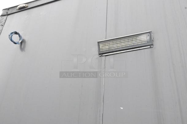 2020 Southern Dimensions Group trailer exterior, GVWR 6,350 KG, gray finish, clear title, light fixture shown.