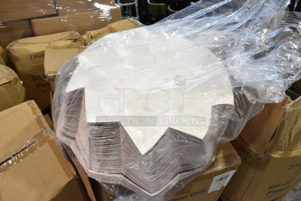 24 brand new scratch and dent boxes with BB-031-750ml flower bowls, Pro Pak paper handle bags, sealed in plastic.