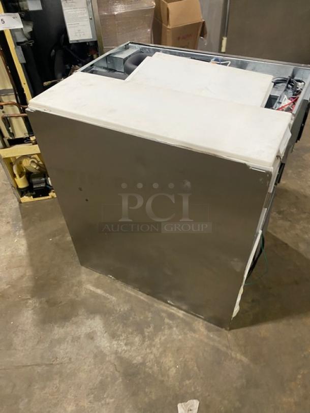 Blue Air 2024 commercial stainless steel ice maker, model BLMI-300A, electric, air-cooled, 115V, 1-phase, excellent condition.