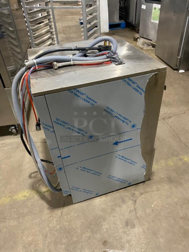 Jet-Tech F18DP commercial undercounter dishwasher, stainless steel, high-temp, 220V, Energy Star certified, with peg rack.