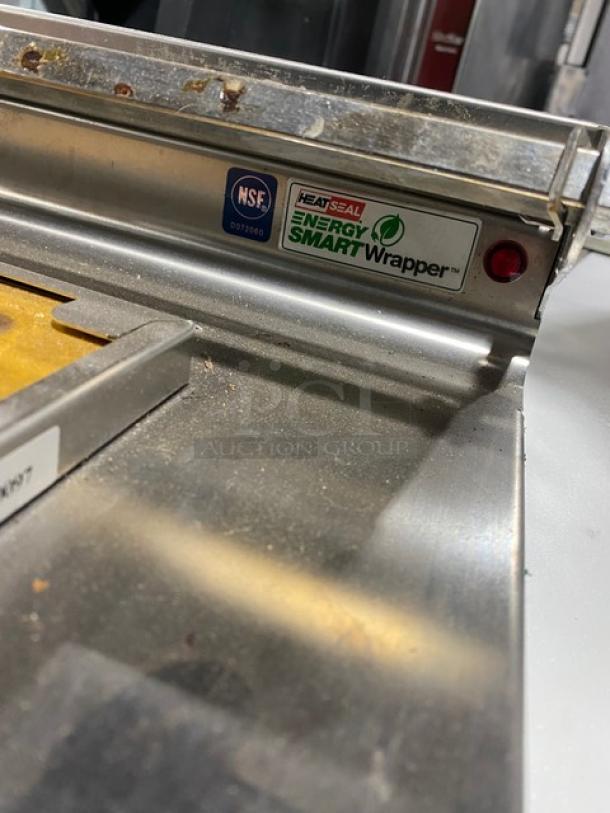 Heat Seal 700ESD tabletop wrapper machine, stainless steel, electric powered, Energy Smart label, NSF certified.