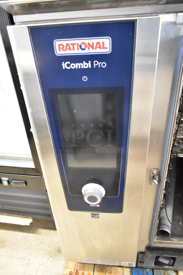 Two 2021 Rational iCombiPro convection ovens, stainless steel, electric, 440/480V, 3-phase. Commercial use.