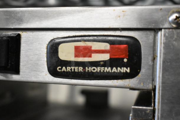 Carter Hoffmann MC3W2SN01 stainless steel countertop holding bin, 120V, 1 phase, visible logo, used condition.