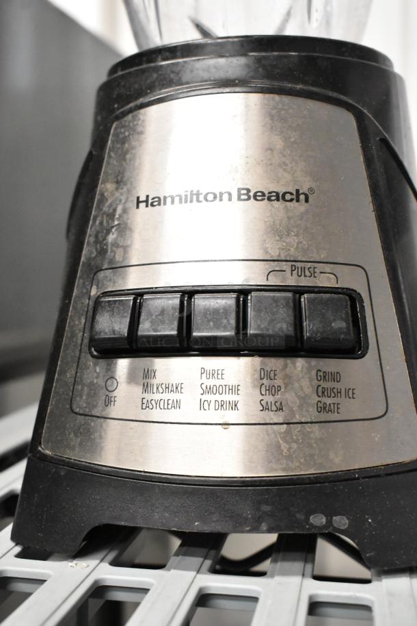 Hamilton Beach Blender 58159 base with multiple speed settings visible; used condition.