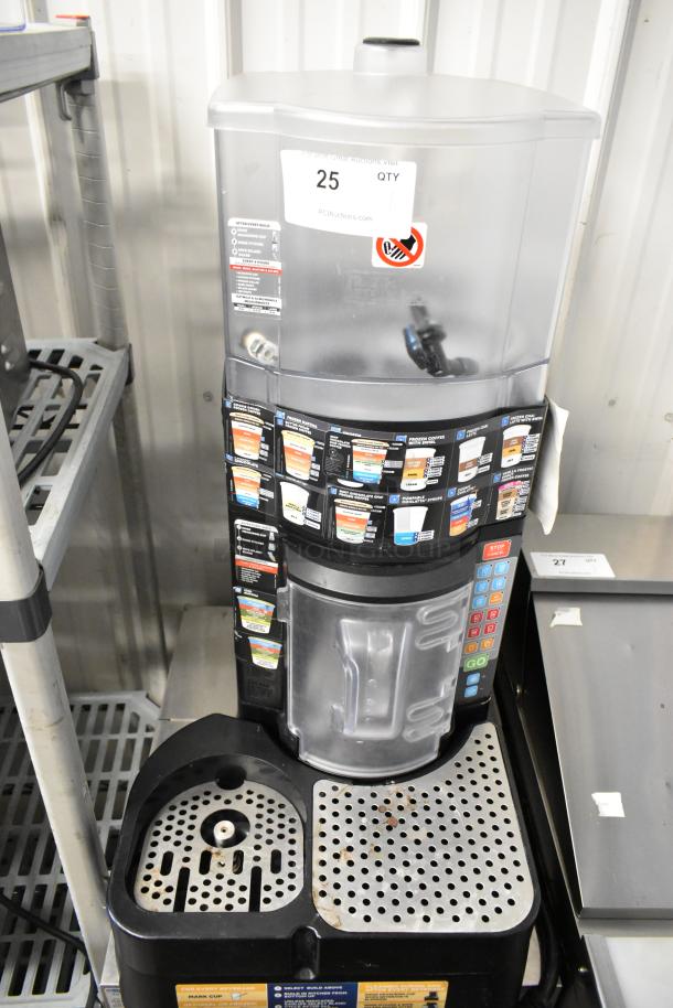 Taylor X83684-12 metal counter frozen beverage mixer, good condition, control panel, visible label with auction lot number 25.