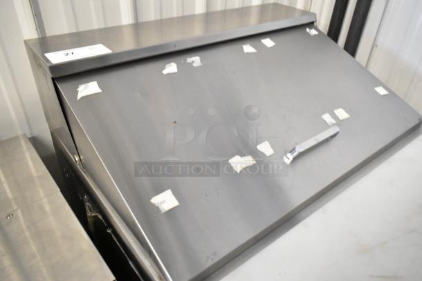 2016 Atosa MSF8301 stainless steel sandwich salad prep table with Bain Marie Mega Top, commercial casters, 115V, 1 phase.