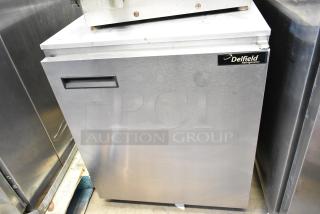 Delfield 406CA-DD1 Stainless Steel Commercial Single Door Undercounter Cooler. 115 Volts, 1 Phase. - Item #1205246
