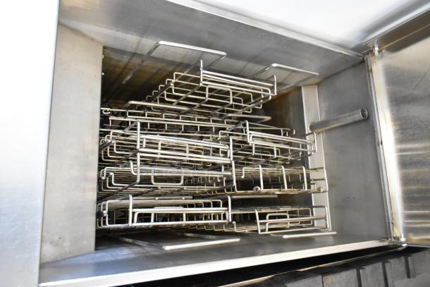 2019 Pitco Frialator SRTG rethermalizer with stainless steel baskets, natural gas powered, 55,000 BTU, on casters.