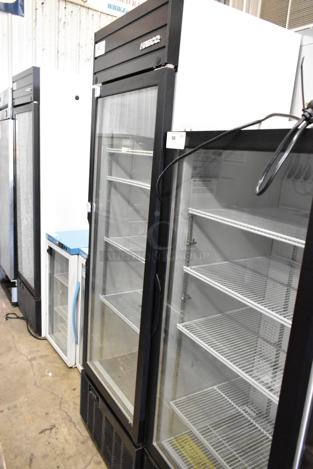 2019 Habco SE18 metal commercial cooler, single door, poly coated racks, 115V, 1 phase, good condition.
