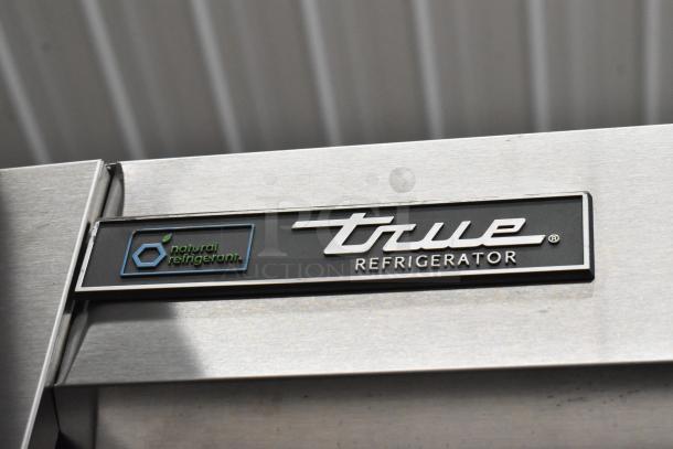 2025 True T-35-HC stainless steel cooler, 2 doors, poly-coated racks, natural refrigerant label, 115V, 1 phase.