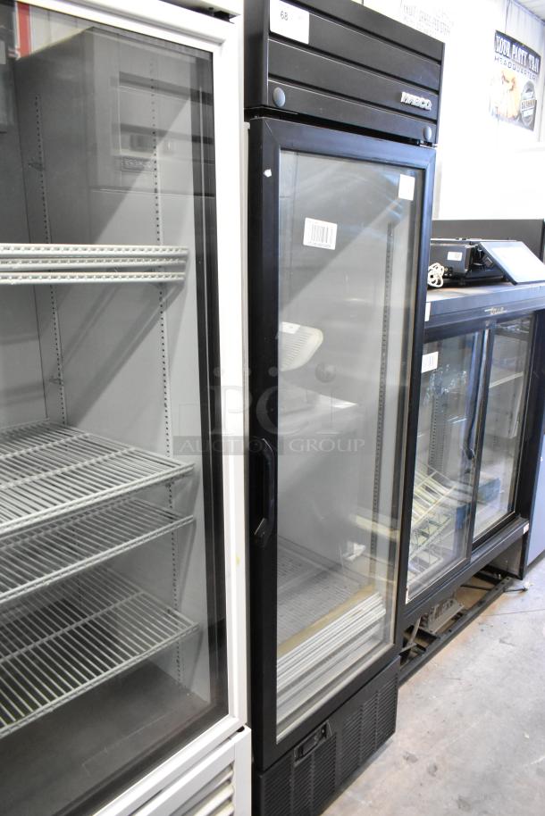 2019 Habco SE18 Metal Single Door Reach-In Cooler, 115V, poly-coated racks, commercial grade, excellent condition.