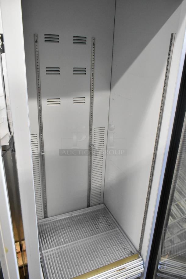 2019 Habco SE18 metal commercial cooler, single door, poly-coated racks, 115V, 1 phase, excellent condition.