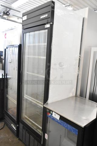 2019 Habco SE18 Metal Commercial Single Door Reach In Cooler Merchandiser w/ Poly Coated Racks. 115 Volts, 1 Phase. - Item #1205380