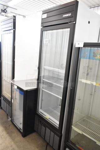 2019 Habco SE18 Metal Commercial Single Door Reach In Cooler Merchandiser w/ Poly Coated Racks. 115 Volts, 1 Phase. - Item #1205383
