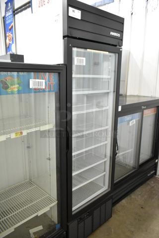 2019 Habco SE18 Metal Commercial Single Door Reach In Cooler Merchandiser w/ Poly Coated Racks. 115 Volts, 1 Phase. - Item #1205385