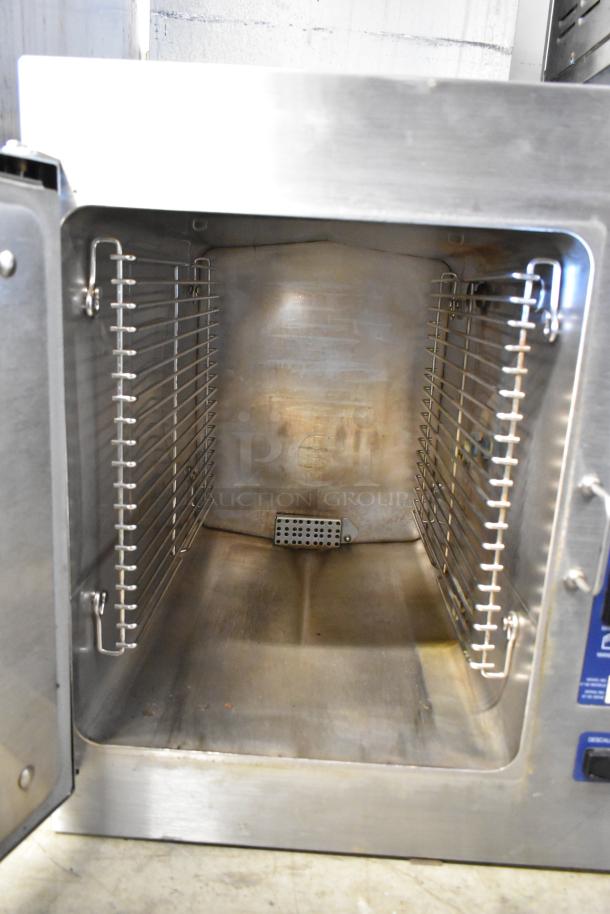 Cleveland 21CGA5 SteamCraft stainless steel gas steam cabinet, single deck, 70,000 BTU, clean interior, visible controls.