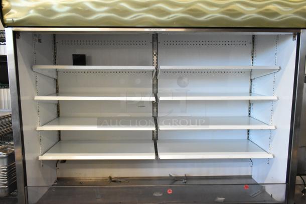 True TAC-72-RC metal commercial grab n go merchandiser with shelving. 115 volts, 1 phase. Good condition.