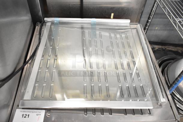BRAND NEW SCRATCH AND DENT ServIt 423PDW18D2S stainless steel pizza warmer, 120 volts, 1 phase, commercial use.