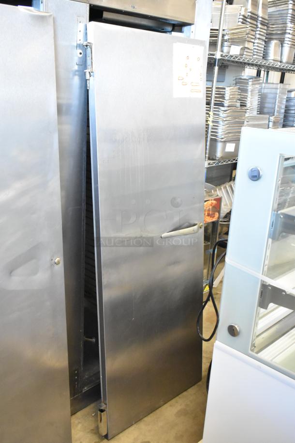 Traulsen AD232W-ZAB27 stainless steel 2-door commercial cooler/freezer. Doors need attaching. 115V, 1 phase.