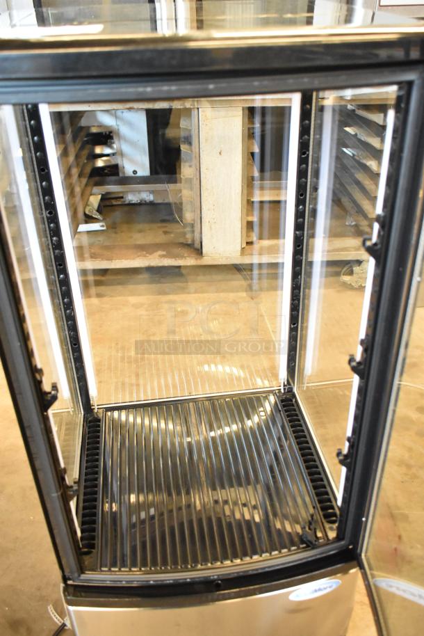 Brand new KoolMore CDCU-3C-SS metal commercial countertop refrigerator display case, 115V, slight scratch and dent condition.