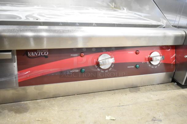 Brand new Avantco 177EG24N stainless steel 24" electric griddle with scratch and dent flaws. 208/240V, 1 phase.