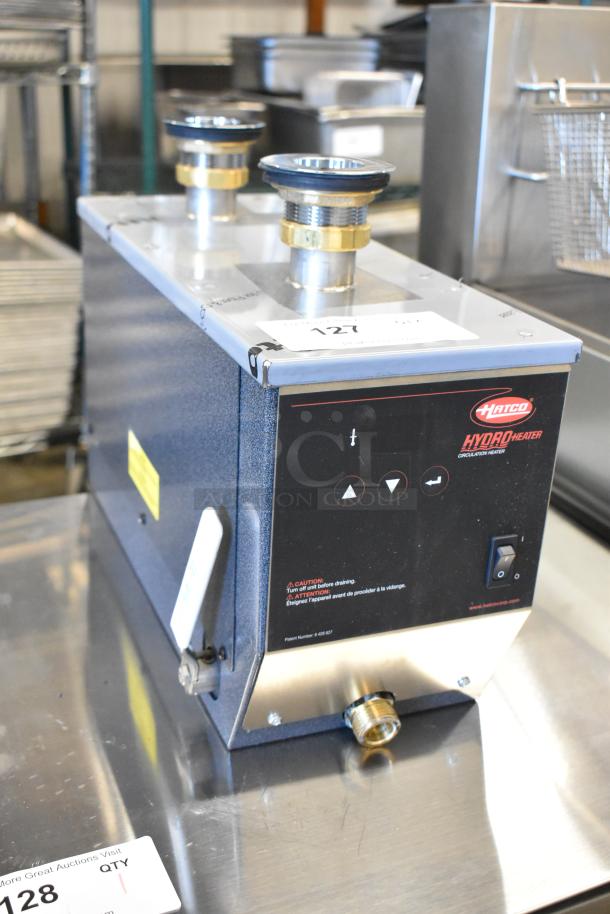 Brand new Hatco 3CS2-3 Hydro-Heater Sanitizing Sink Heater, 208 volts, 1 phase, with minor scratches and dents.