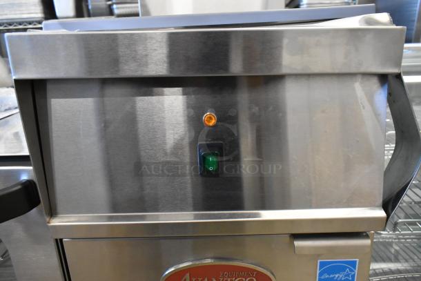Avantco 177EF40C stainless steel commercial fryer, floor style, 208V, 3 phase, brand new with slight scratches.