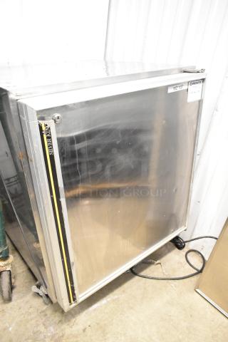 Silver King SKF27 stainless steel undercounter freezer, single door, 115V, 1 phase, used condition, commercial use.
