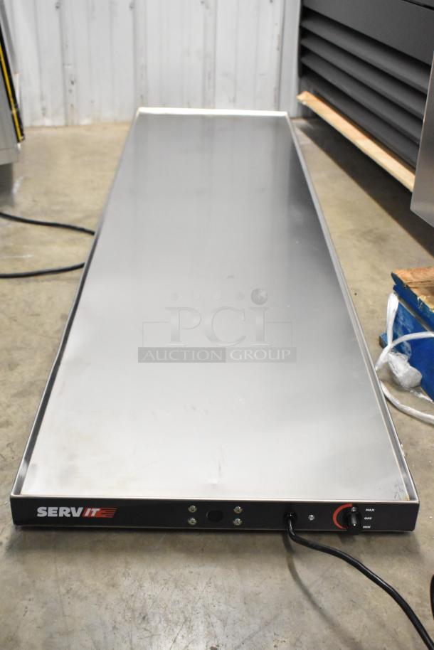 BRAND NEW SCRATCH AND DENT! 2024 ServIt 423HSW2072 72" stainless steel heated shelf warmer, 120V, 1 phase, visible minor scratches.
