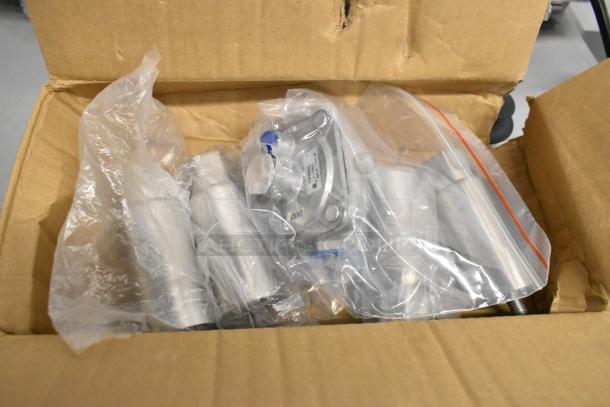 Box with wrapped components for Cooking Performance Group R-CPG-24-NL 4 Burner Natural Gas Range.