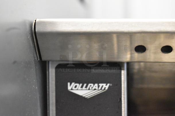BRAND NEW Vollrath JT1 Conveyor Toaster, 120V, with 1.5" opening, slight scratching visible. Model tag displayed.