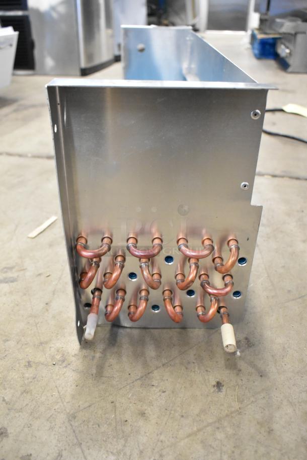 BRAND NEW SDKH 5R7K745L evaporator coil, scratch and dent condition, copper tubing, metal frame, auction item.