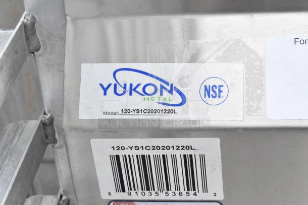 Yukon Stainless Steel Single Bay Sink with Left Side Drain Board, Model 120-YS1C20201220L, NSF certified.