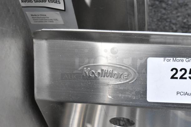 KoolMore SA101410-10R3 stainless steel commercial sink with drainboard. New, scratch and dent condition. Logo visible.