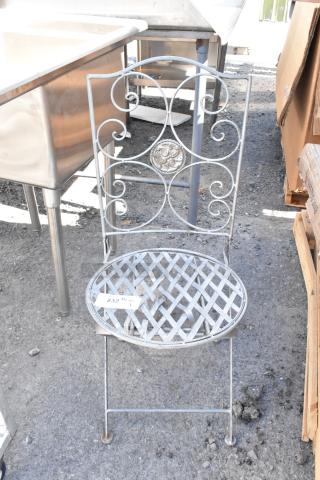 Black Metal Wire Patio Chair - Item #1205523