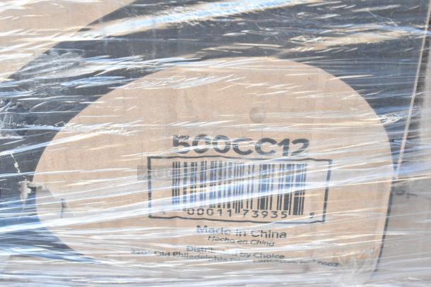 Clear plastic wrap covering a box labeled "500CC12," featuring a barcode and "Made in China."